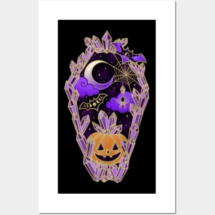 Halloween Crystal Coffin Posters and Art